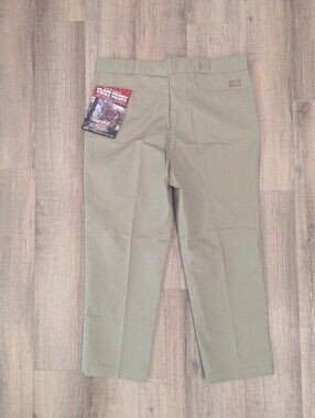Vintage Y2K Dickies 874 Work Pants 44x29 Khaki USA Made Deadstock NWT